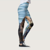 Zee Otter moeder en jongen met kelp Leggings (Rechts)