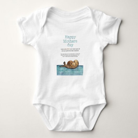Zee otter moederdag romper (Voorkant)