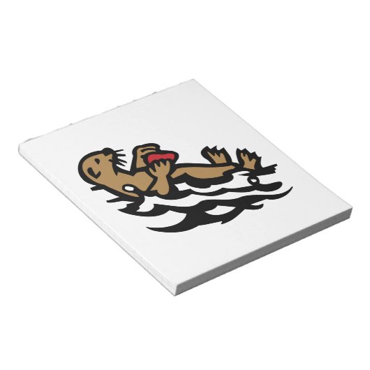 Zee otter notitieblok (Schuin)