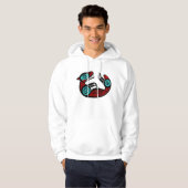 Zee Otter - NW Native Indian Style Pullover Hoodie (Voorkant volledig)