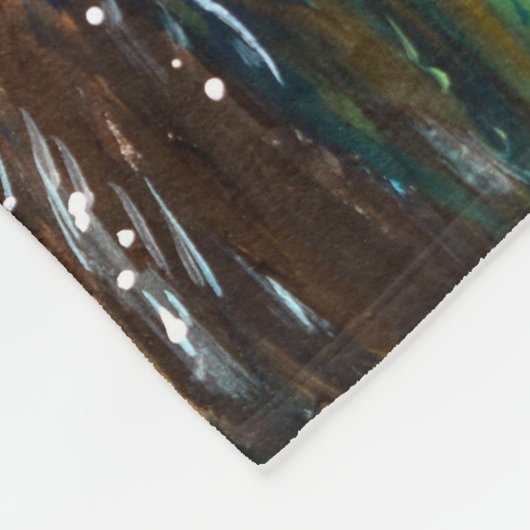 Zee Otter Painting Fleece Deken (Hoek)