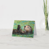Zee Otter Painting Kaart (Voorkant)