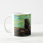 Zee Otter Painting Koffiemok (Links)