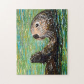 Zee Otter Painting Legpuzzel (Verticaal)
