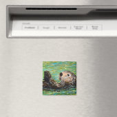 Zee Otter Painting Magneet (Insitu (Vaatwasser))