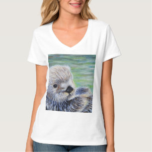 Zee Otter Painting T-shirt
