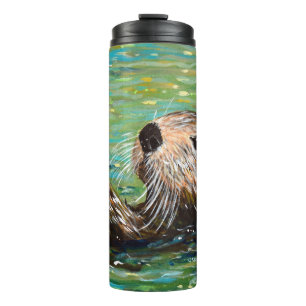 Zee Otter Painting Thermosbeker