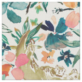 ZEE OTTER PARADISE Cute Florence Waterverf Stof (Close Up)