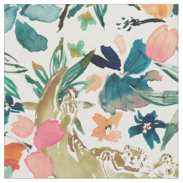 ZEE OTTER PARADISE Cute Florence Waterverf Stof