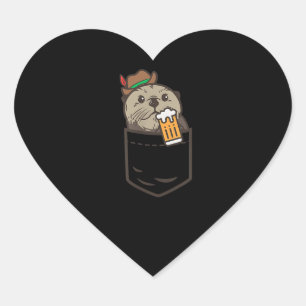 Zee Otter Pocket Drink bier Hart Sticker