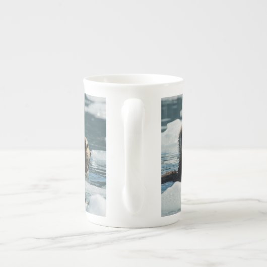 Zee Otter Porselein Kop (Achterkant)