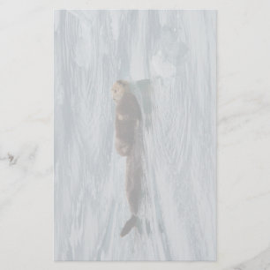 zee otter & pup briefpapier