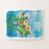 Zee Otter Puzzle voor kinderen Legpuzzel (Horizontaal)