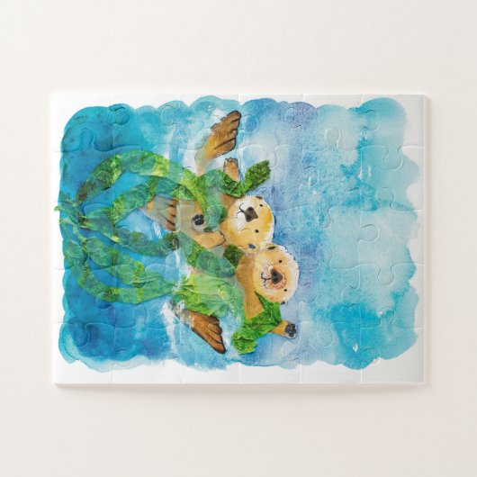 Zee Otter Puzzle voor kinderen Legpuzzel (Horizontaal)
