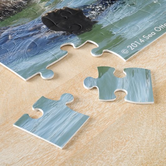 Zee Otter Raft Jigzaag Puzzle #2 Legpuzzel (Zijkant)