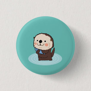 zee otter ronde button 3,2 cm
