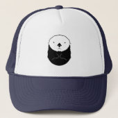 Zee Otter Silhouette Trucker Pet (Voorkant)