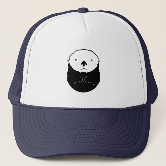 Zee Otter Silhouette Trucker Pet (Voorkant)