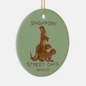 Zee Otter Singapore Street Cats Keramisch Ornament (Rechts)
