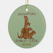 Zee Otter Singapore Street Cats Keramisch Ornament (Links)