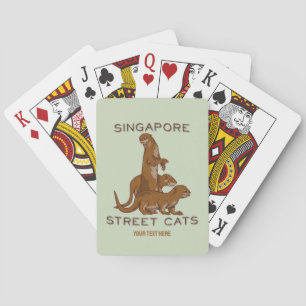 Zee Otter Singapore Street Cats Pokerkaarten