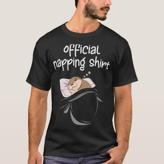 Zee Otter Slaping Shirt Vrouwen Pajamas Outfit Nap (Voorkant)