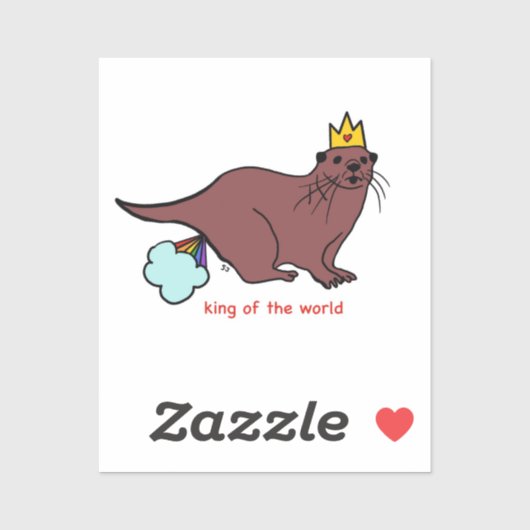Zee otter sticker (Vel)