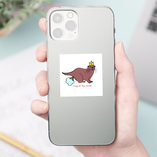 Zee otter sticker (Telefoon)