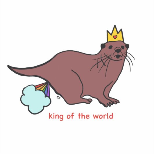 Zee otter sticker (Voorkant)