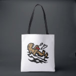 Zee otter tote bag<br><div class="desc">In het Japans,  Rakko</div>