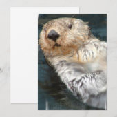 Zee Otter Uitnodiging (Voorkant / Achterkant)