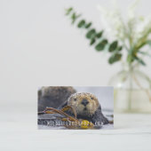 Zee Otter Visitekaartje (Staand voorkant)