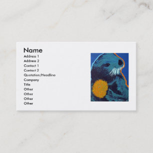 Zee otter-visitekaartjes visitekaartje