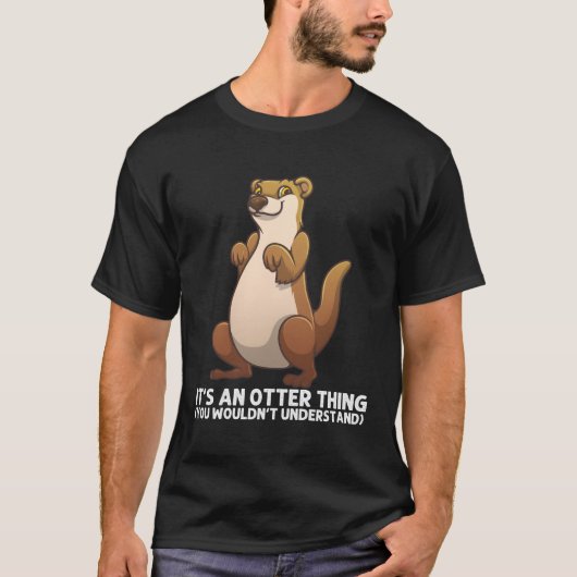 Zee Otter voor River Otter T-shirt (Voorkant)