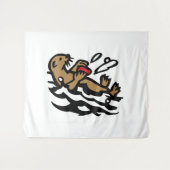 Zee otter wandkleed (Voorkant (horizontaal))