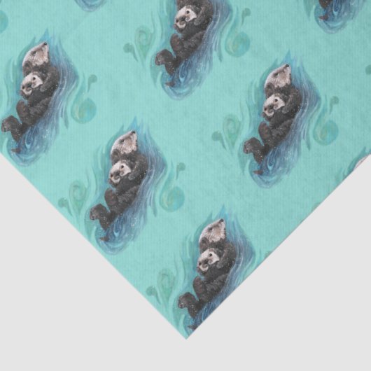 Zee otter-weefselpapier tissuepapier (Detail)