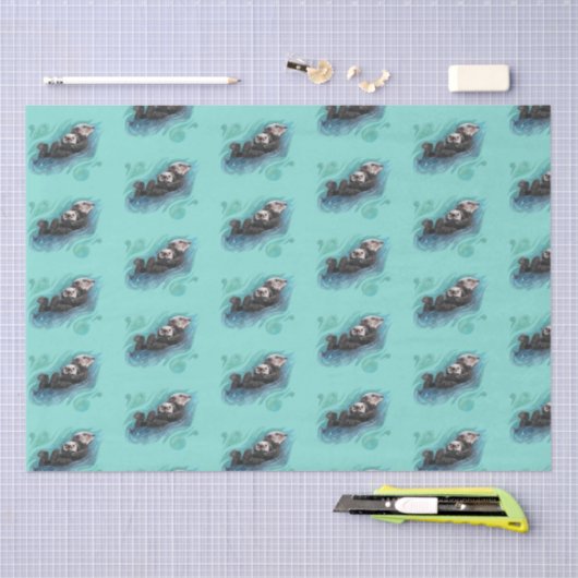 Zee otter-weefselpapier tissuepapier (Craft)