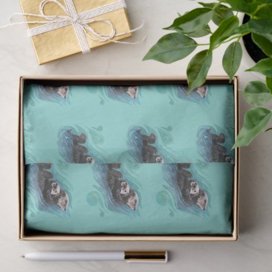 Zee otter-weefselpapier tissuepapier (Geschenk)