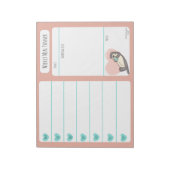 Zee Otter Weekly Meal Planer notitieblok (Linkerzijde)