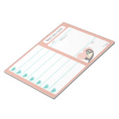 Zee Otter Weekly Meal Planer notitieblok (Schuin)