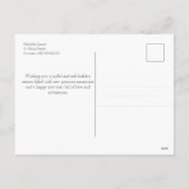 Zee Otter Winter Meditating Holiday kerstkaart Feestdagenkaart (Achterkant)