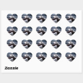 Zee otter zwemmen hart sticker (Vel)