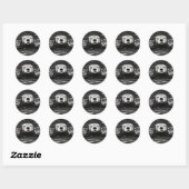 Zee otter zwemmen ronde sticker (Vel)
