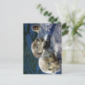Zee-otters Briefkaart (Staand voorkant)