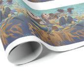 Zee Otters Cadeaupapier (Rol Hoek)