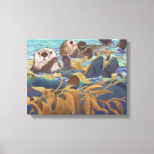 zee otters canvas afdruk (Voorkant)