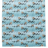 Zee Otters die de golven uitrusten Douchegordijn (Voorkant)