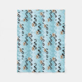 Zee Otters die de golven uitrusten Fleece Deken (Voorkant)