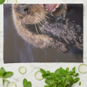 Zee Otters, Enhydra lutris 6 Theedoek (Gevouwen)