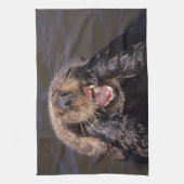 Zee Otters, Enhydra lutris 6 Theedoek (Verticaal)